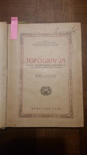 TOPOGRAFIA - Józef Kreutzinger, Warszawa 1928